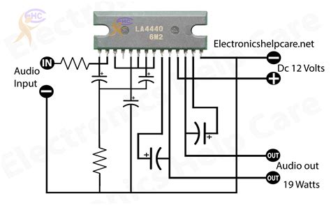 LA4440 amplifier circuit board - Electronics Help Care