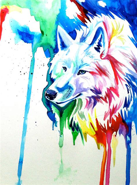 Rainbow Wolf 3 By Katylipscomb On Deviantart