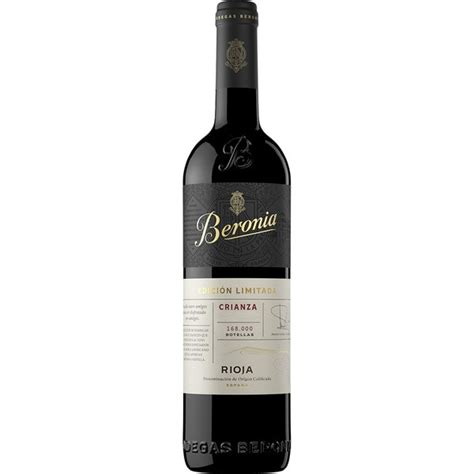 Vino tinto crianza Edición Limitada DOCa Rioja botella 75 cl BERONIA