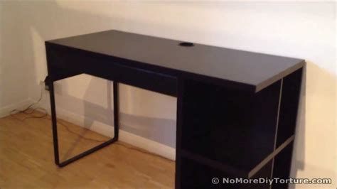 Ikea Micke Desk With Integrated Storage Youtube