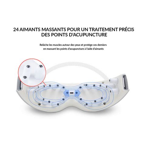 Masque De Massage Pour Les Yeux Infrarouge Et Aimants