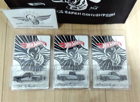 新品未開封 Hot Wheels Japan Convention car 2024年 限定モデルカー 83 CHEVY SILVERADO デザイナー USUGROW 3台セット 右2台