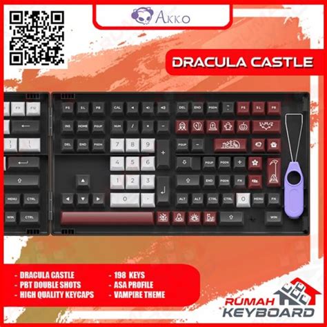 Keycap Keycaps Asa Akko Dracula Castle Vampire Theme 198 Key Rumah Keyboard