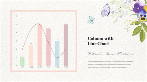 Watercolor Flower Illustration Easy PowerPoint Design