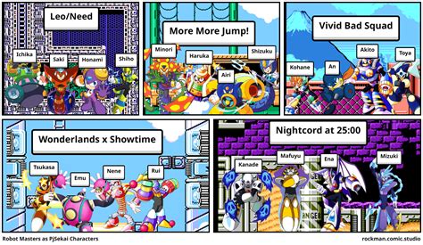 Robot Masters As PjSekai Characters Comic Studio