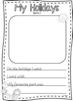 Holiday Retell Recount Writing Template By Pencil And Stamp TpT