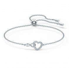 Swarovski Crystal Infinity Heart Bolo Bracelet REEDS Jewelers