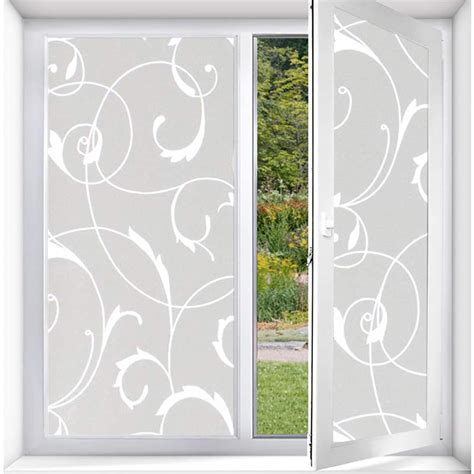 Rabbitgoo Window Privacy Film,Decorative Static Cling Frosted Glass ...