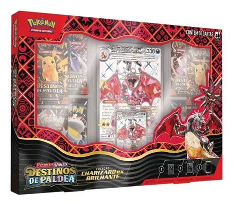 Cartas Pokémon Box Destinos De Paldea Charizard Copag Parcelamento