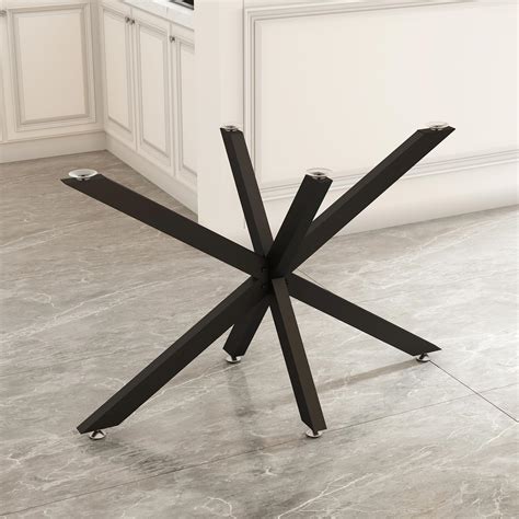 Amazon.com: sumatos Modern Table Base Black 29" Metal Dining Table Legs