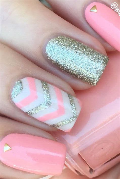 120 Special Summer Nail Designs For Exceptional Look Chevron Nail