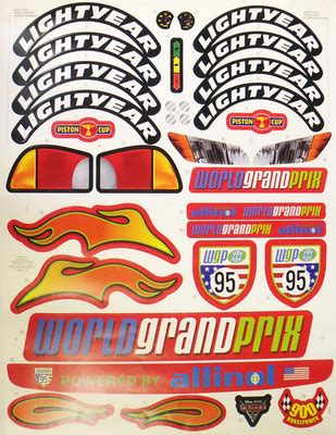 Power Wheels LIGHTNING MCQUEEN DECAL/STICKER SHEET Discontinued W2604 ...