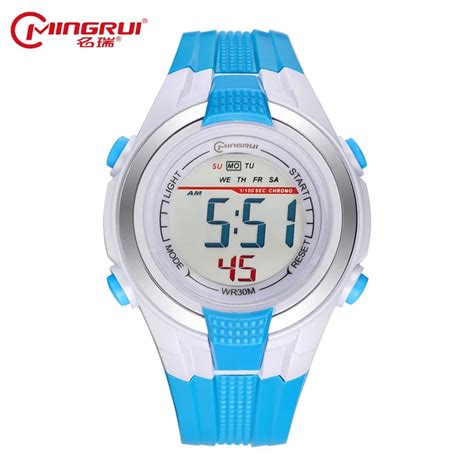 MINGRUI Children's Watches Waterproof Silicone Digital Watch Kids ...