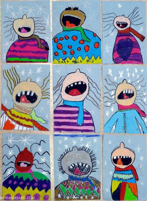 artisan des arts: Catching Snowflakes - grade 3