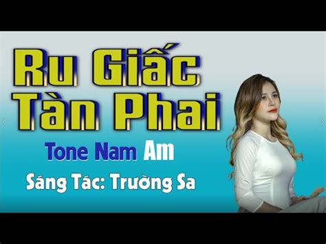 Ru Gi C T N Phai Tone Nam Karaoke Tavanhac Youtube