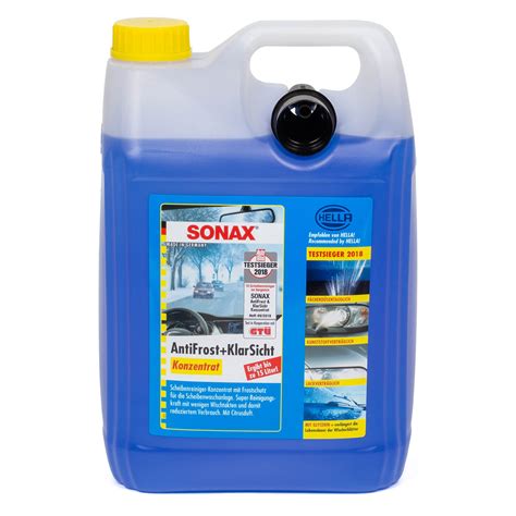 SONAX 332505 Scheiben Frostschutz ANTIFROST KLARSICHT Konzentrat 5L