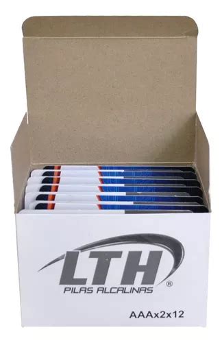 Caja Pilas Aaa Alcalinas Packs V Max Duracion Lth Env O Gratis