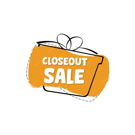 Premium Vector Closeout Sale Discount Banner Design Template