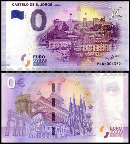 Menn 1 Tourist Banknote From 0 EURO PORTUGAL 2017 Castelo De S