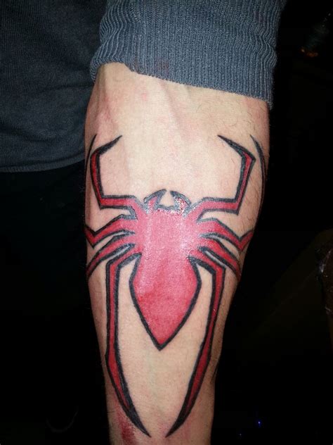 Spider man logo tattoo by flaviudraghis on DeviantArt