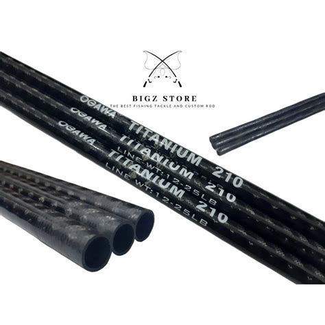 Jual BLANK CARBON OGAWA TITANIUM PANJANG 210 PATTERN FULL X WRAP 12 25