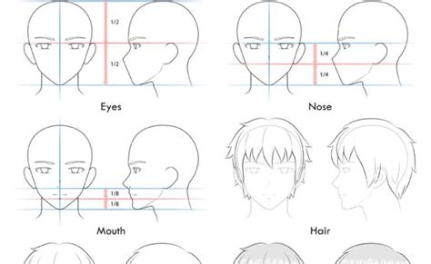 Anime Male Outline Drawing