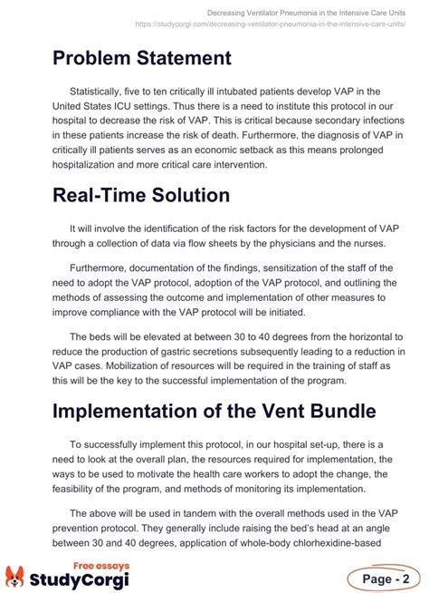 Decreasing Ventilator Pneumonia In The Intensive Care Units Free