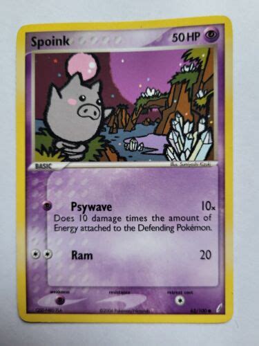 Pokémon TCG Spoink EX Crystal Guardians 62 100 Regular Common eBay