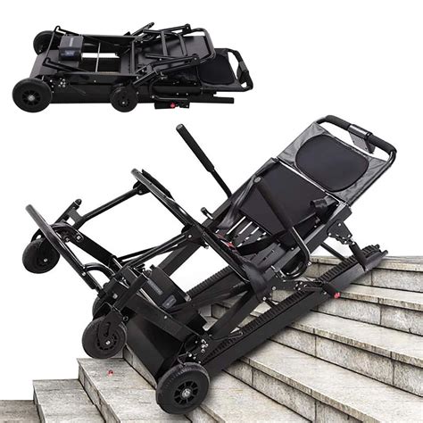 Buy Folding Stair Chair Lift Electric Stair Climbing Wheelchair 300kg