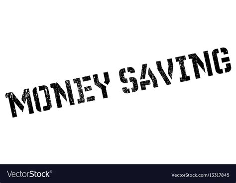 Money Saving Rubber Stamp Royalty Free Vector Image