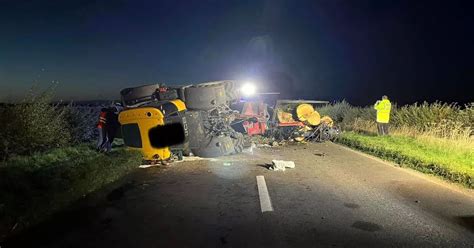 A415 reopens following incident that saw tractor crash and shed load ...