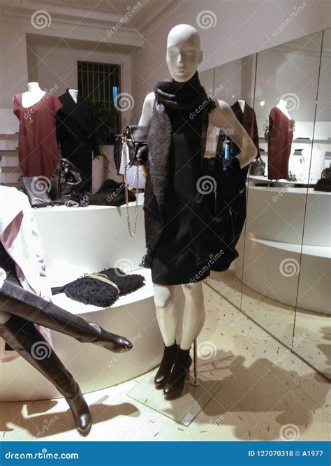 Italian fashion boutique editorial stock photo. Image of glamour