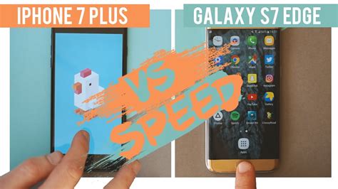 Iphone 7 Plus Speed Test Vs Galaxy S7 Edge Which Is Quicker Youtube