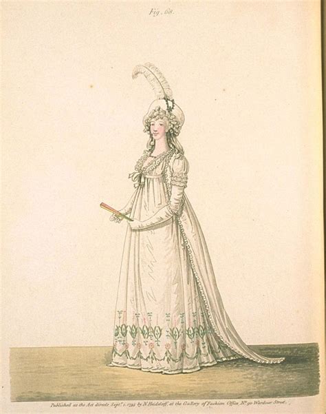 1790 S Fashion Plate From Gallery Of Fashion September 1795