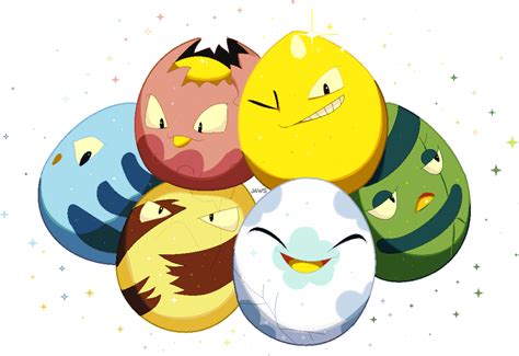 Shiny Exeggcute by Willow-Pendragon on DeviantArt