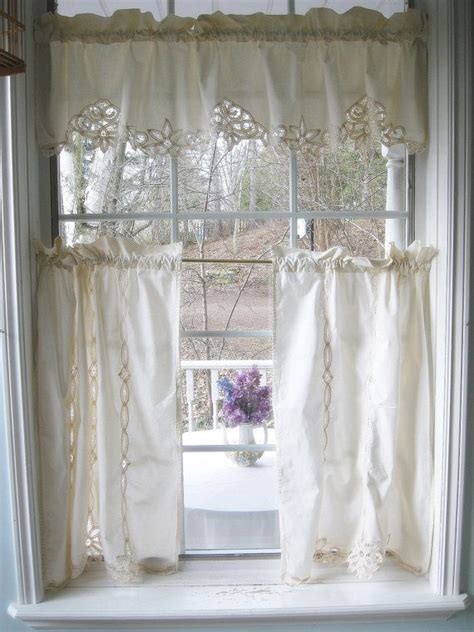 Impressive Battenburg Lace Valance Black And Gold Blackout Curtains