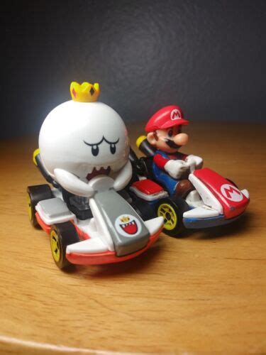 Hot Wheels Mario Kart Rainbow Road Raceway Exclusive King Boo And Mario Cars Ebay