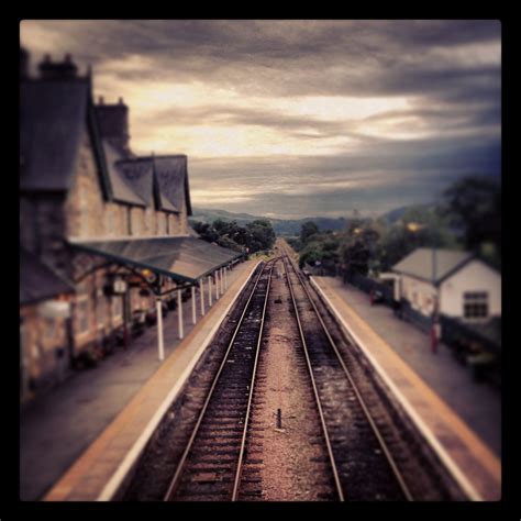 Macynlleth train station, Wales. | Train station, Railroad tracks, Train