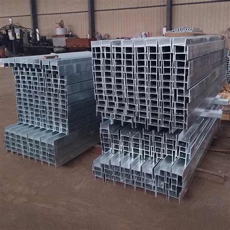 Hot Dip Galvanized H Beams Hot Rolled Construction Steel Retaining Wall Post Punching And