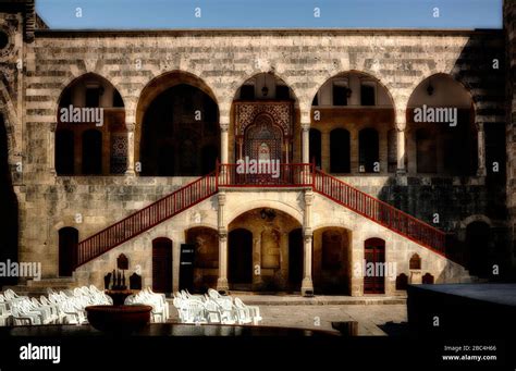 Main Entrance Of Beiteddine Palace From The Grand Courtyard With