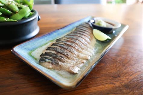 Saba Shoyu Yaki Grilled Mackerel Or Burned Saba Stock Image Image Of