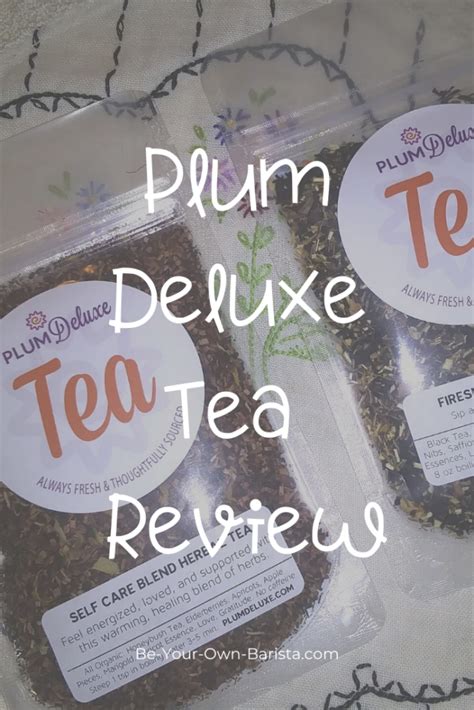 Plum Deluxe Tea Hand Blended Loose Leaf Tea Delivered Right To Your