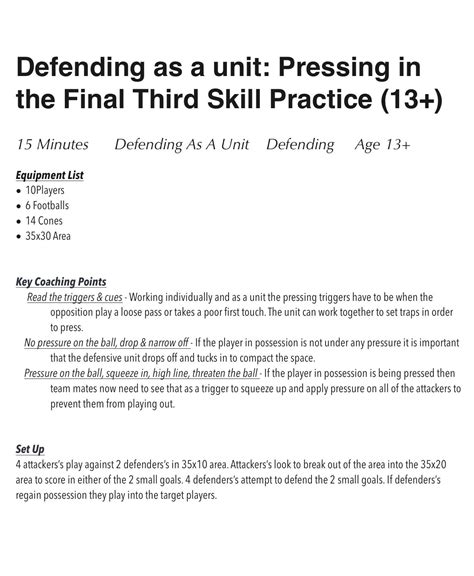 Pin By Tom Shortland On Coaching Soccer Practice Plans Soccer Drills