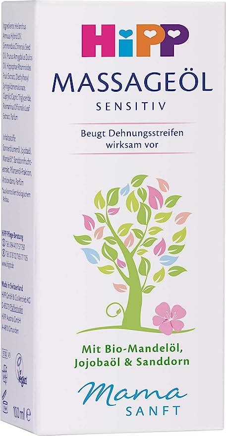 Hipp Mamasanft Massage Oil 100ml Amazon Co Uk Health Personal Care