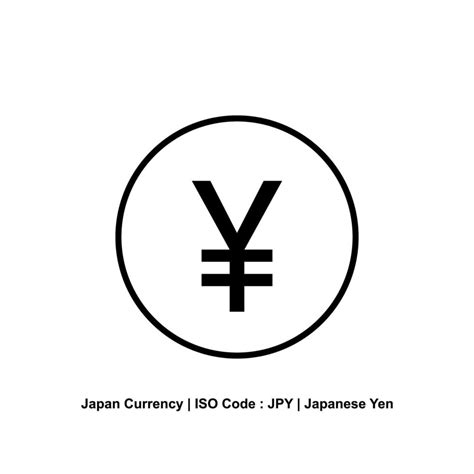 Moneda Japonesa Símbolo De Icono De Yen Signo Jpy Ilustración