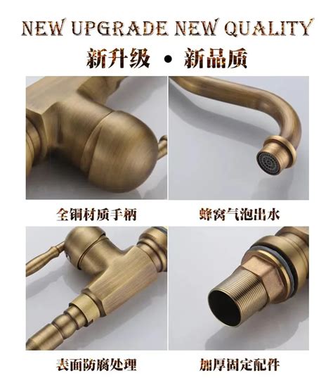 Copper Antique Bathtub Faucet Hot And Cold Rotating Sink Faucet Buy Kitchen Hot And Cold