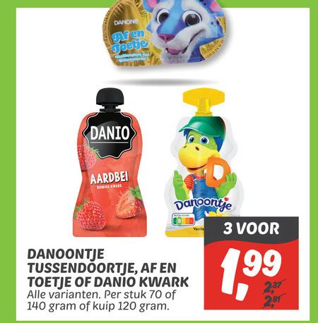 Danone Danio Toetje Kwark Folder Aanbieding Bij Dekamarkt Details