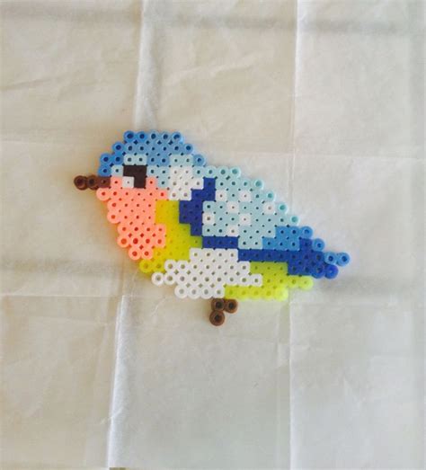 Melted Perler Bead Bird Bead Crafts Melting Beads Perler Beads