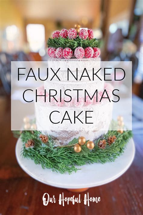 Our Hopeful Home 4 Ways To Decorate A Fake Naked Christmas Cake