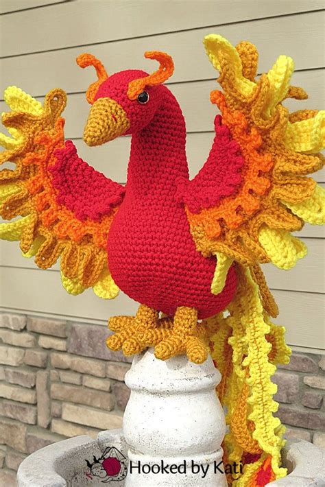 Phoenix Crochet Pattern Ember Printable Pdf In 2022 Red Heart Super